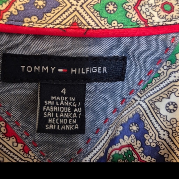 Tommy Hilfiger Paisley Patterned MIDI Dress Size 4 - Picture 3 of 6